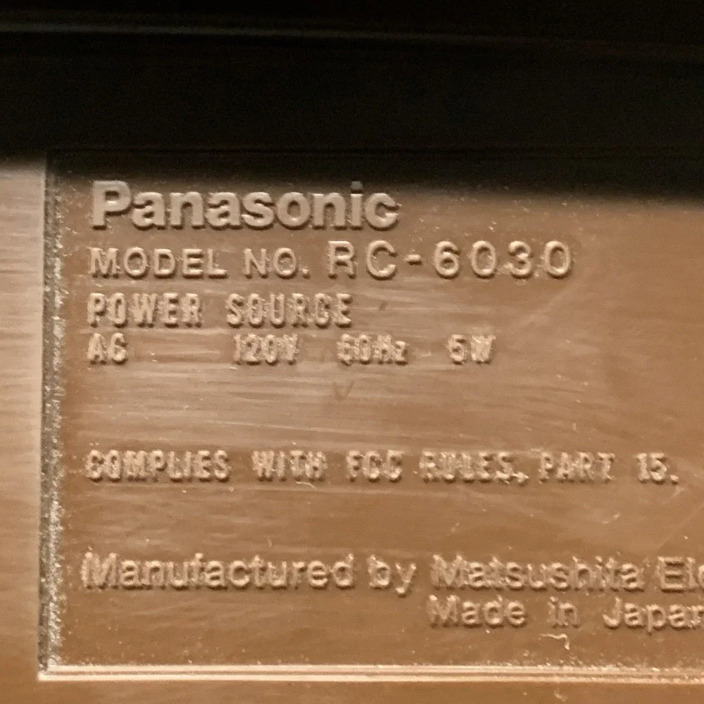 Vintage Panasonic RC-6030 Flip Clock AM/FM Radio Groundhog Day Retro WORKING
